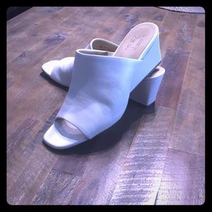 All leather off white slides